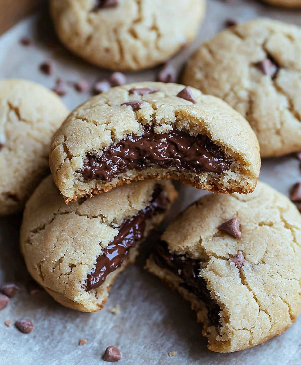 Nutella Stuffed Cookies