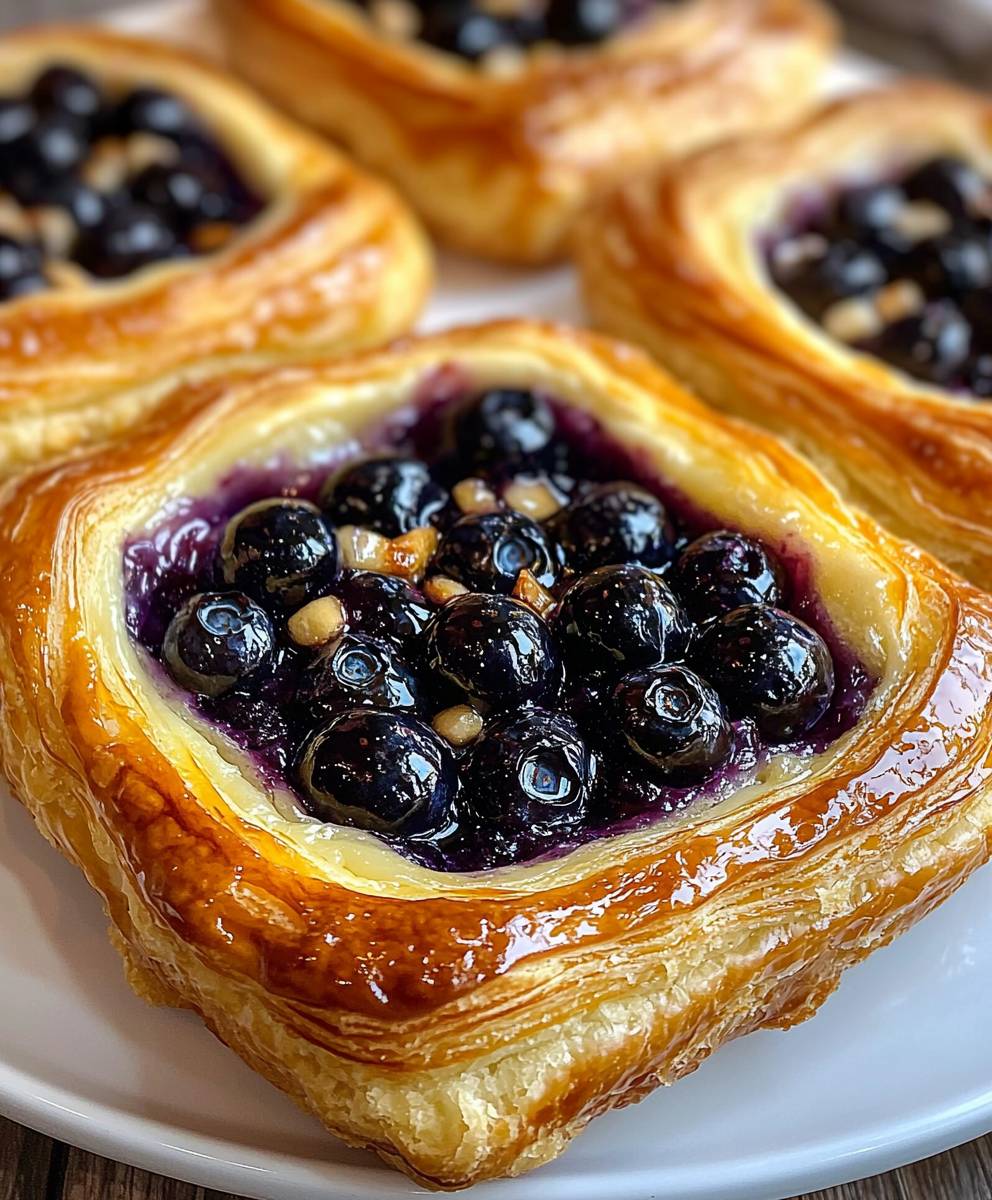 Blueberry Cheese Danish Pastry
