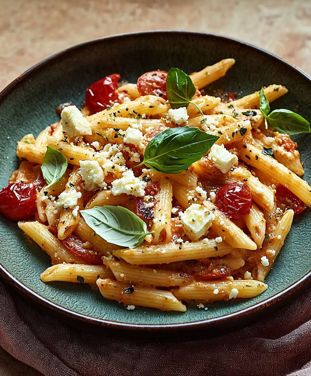 Feta Tomato Pasta Dish