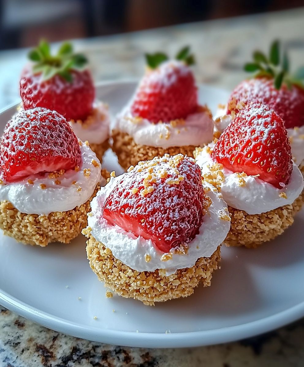 Strawberry Cheesecake Bites