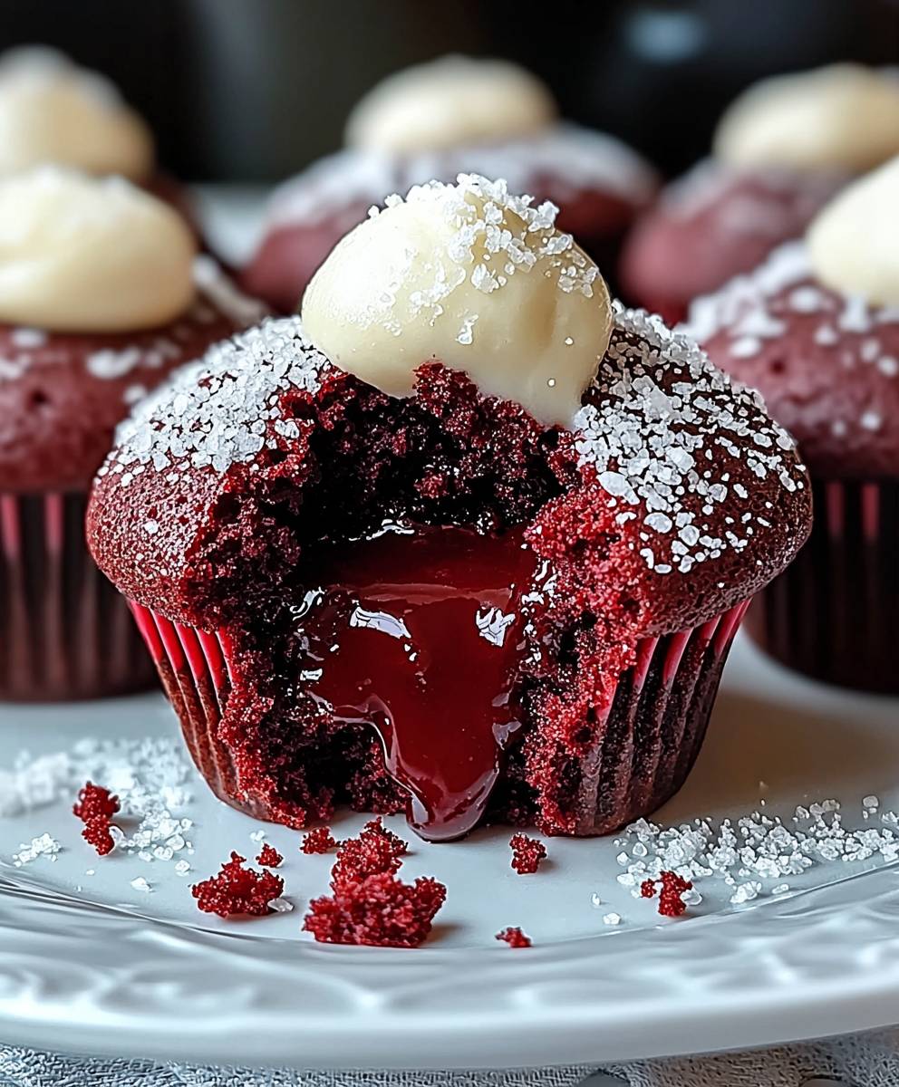 Red Velvet Lava Cupcakes