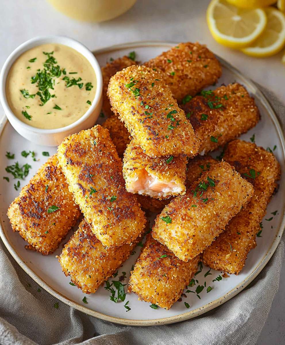 Crispy Salmon Sticks