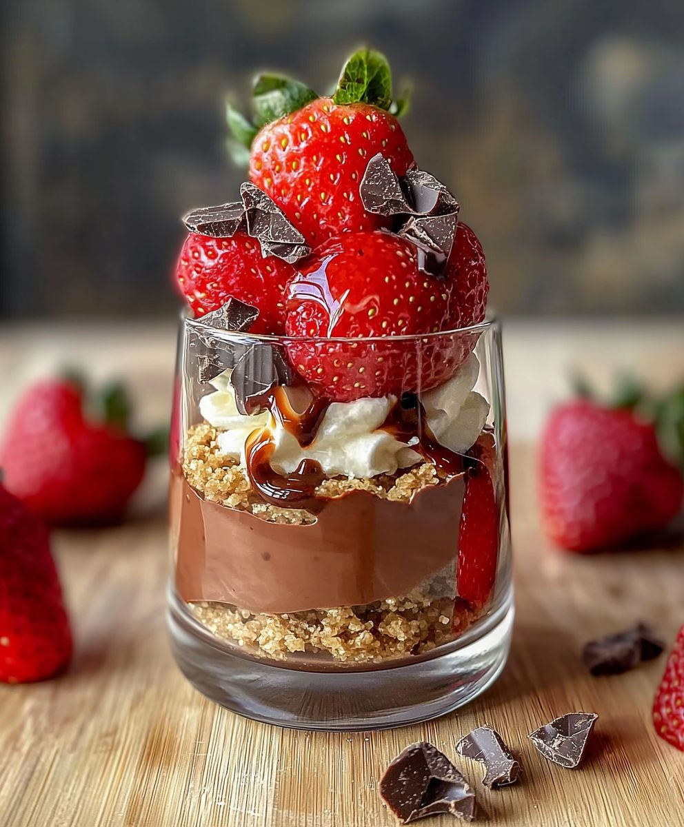 Dubai chocolate strawberry cup