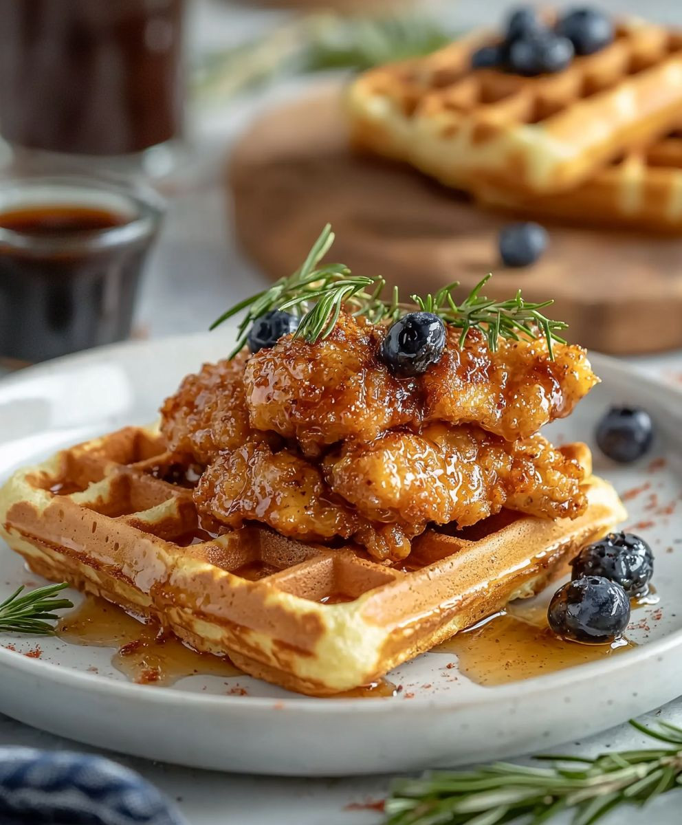 Chicken and waffles
