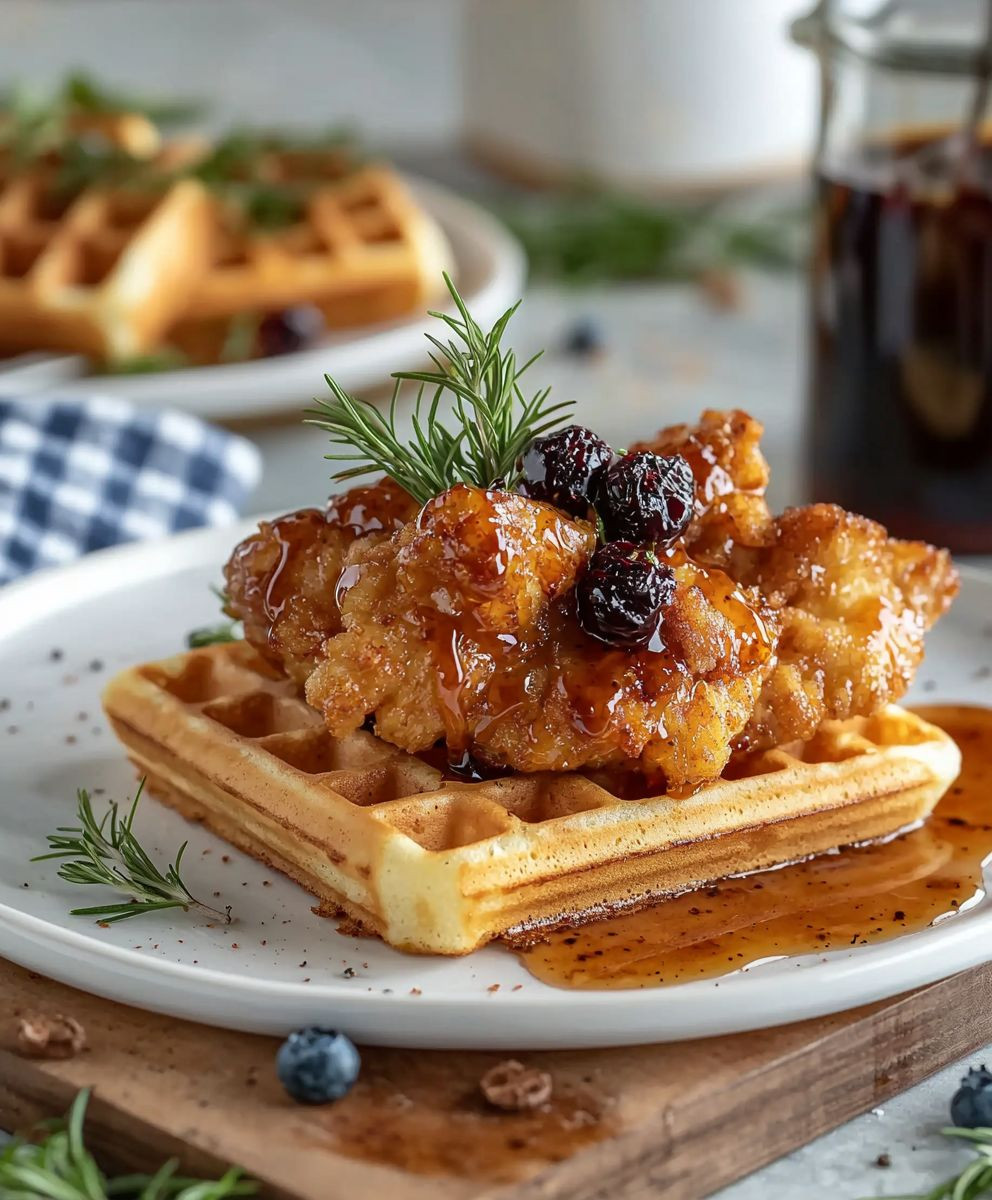 Chicken and waffles
