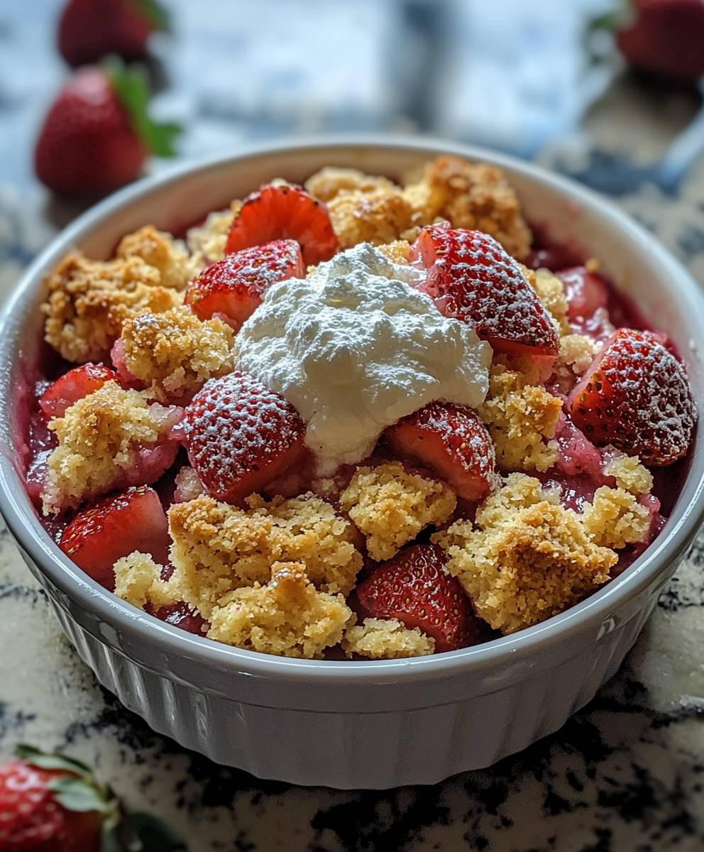 Strawberry Rhubarb Cobbler
