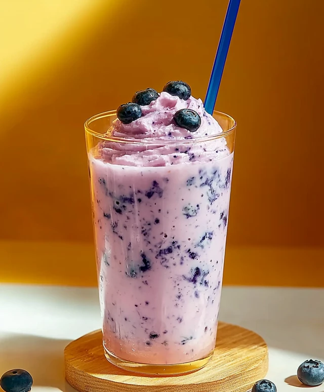 Whipped Blueberry Lemonade Drink