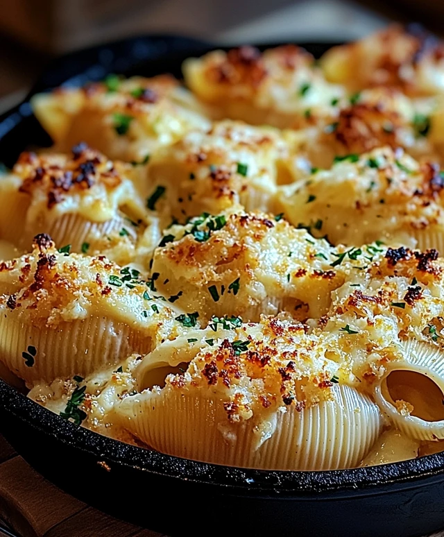 Creamy Seafood Stuffed Shells