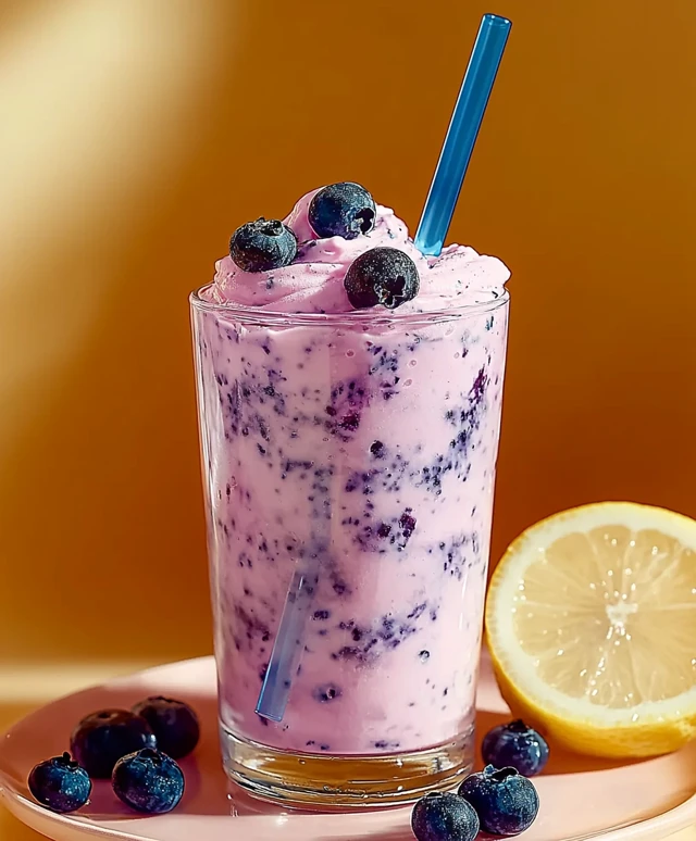 Whipped Blueberry Lemonade Drink