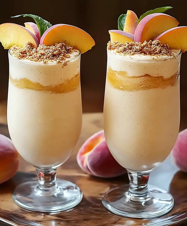 Peach Milkshake Delight