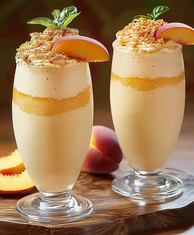 Peach Milkshake Delight
