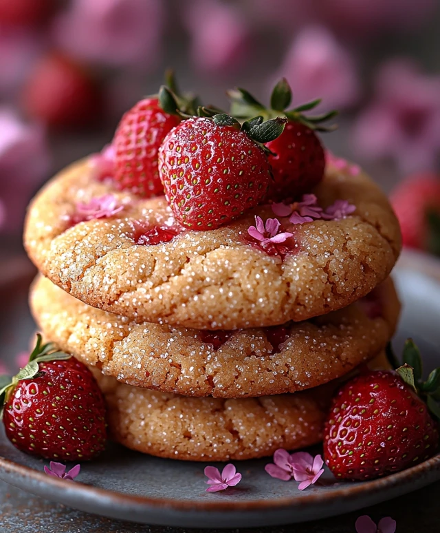 Strawberry Kiss Cookies