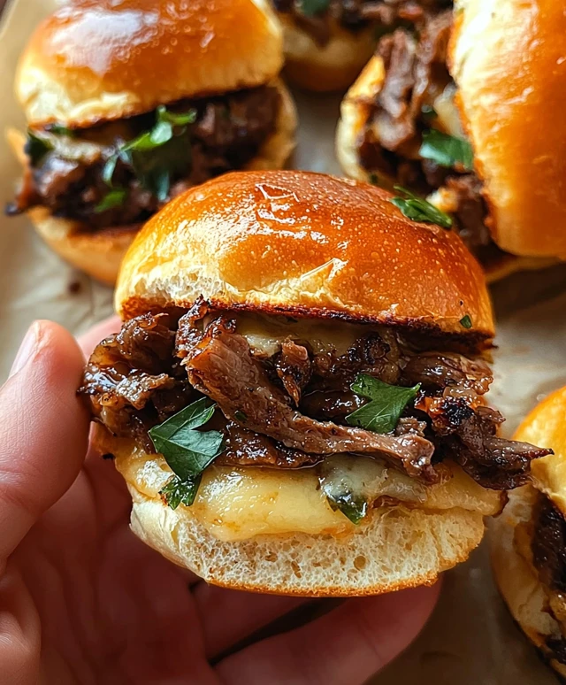 Philly Cheesesteak Sliders