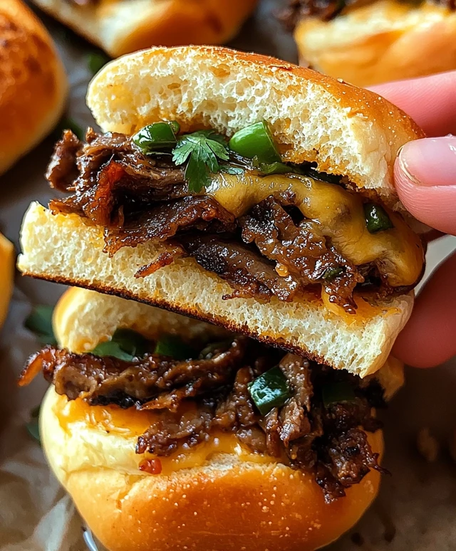 Philly Cheesesteak Sliders