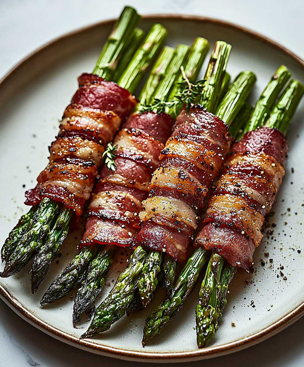 Bacon Wrapped Asparagus Dish