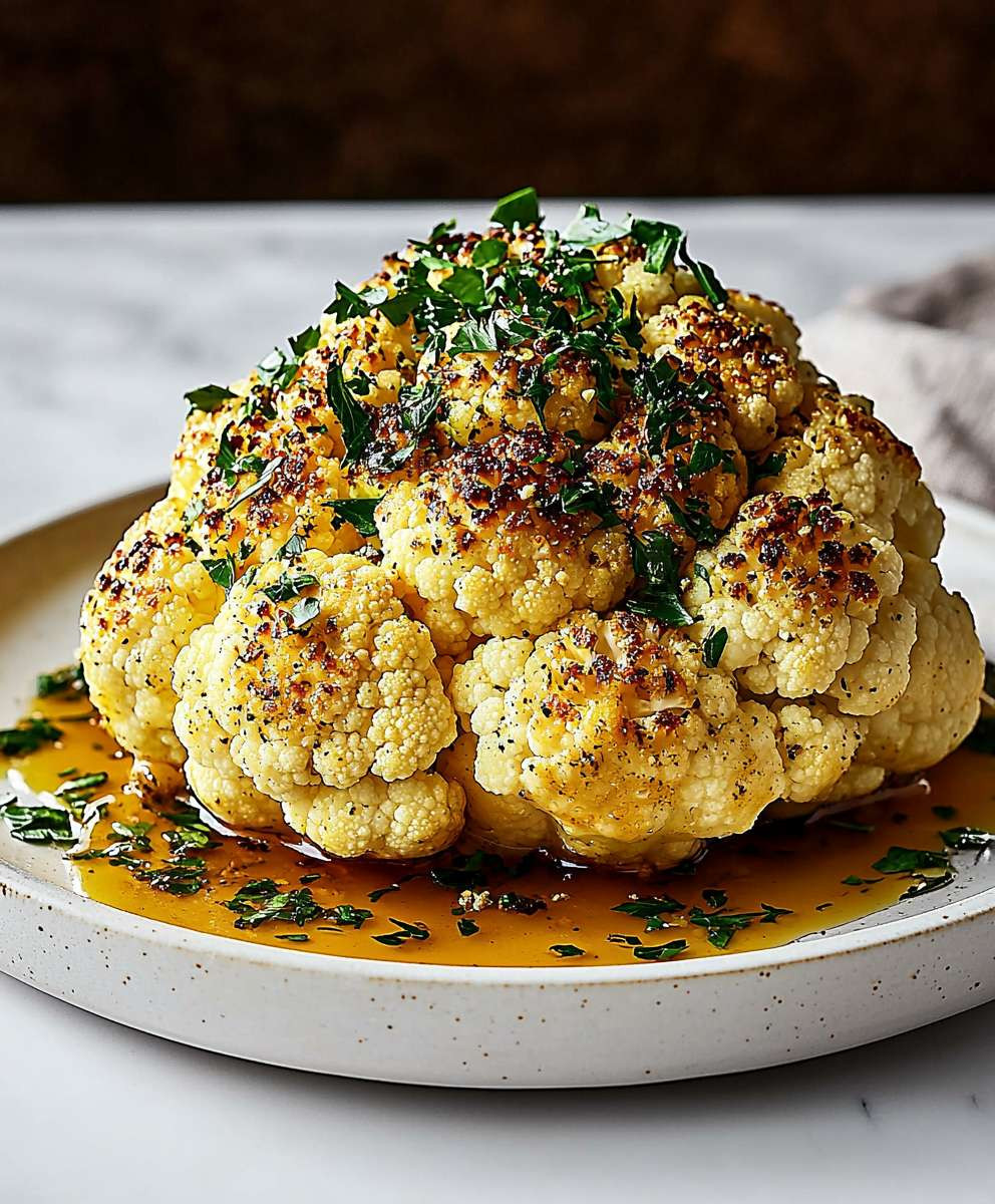 Whole Roasted Cauliflower Dish