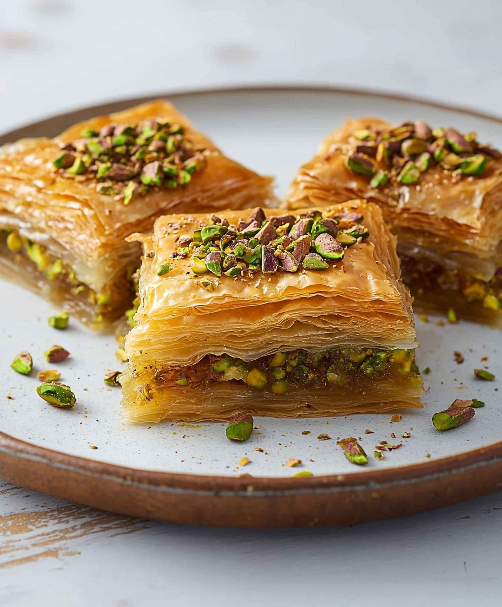 Pistachio Baklava Dessert