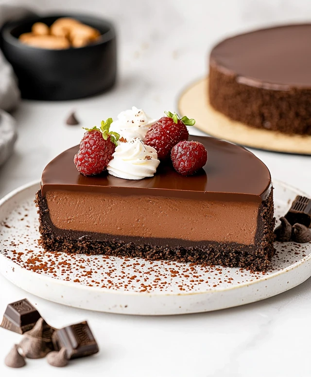 No-Bake Chocolate Cheesecake Vegan