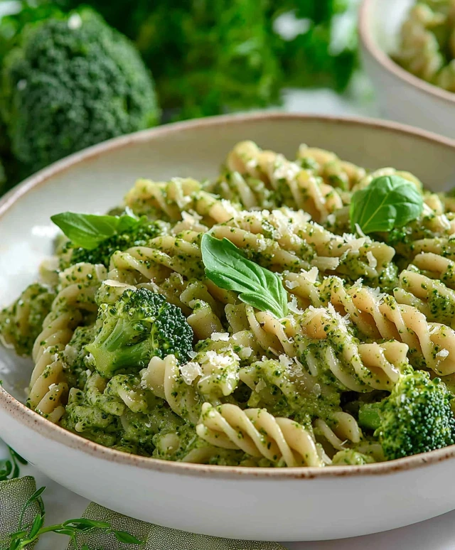 Vegan Broccoli Pesto Pasta