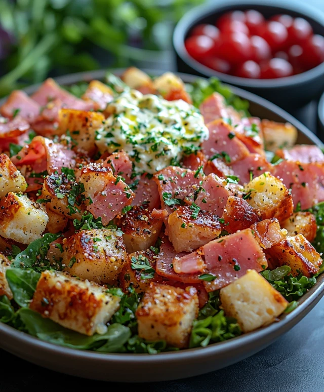 Ham and Cheese Salad