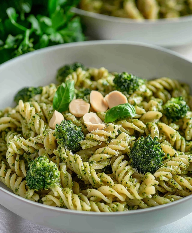 Vegan Broccoli Pesto Pasta