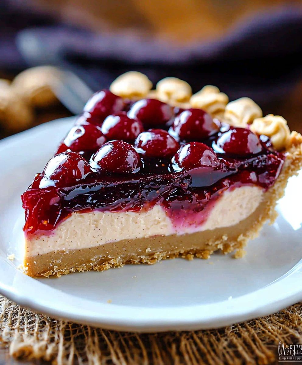Peanut Butter Jelly Pie