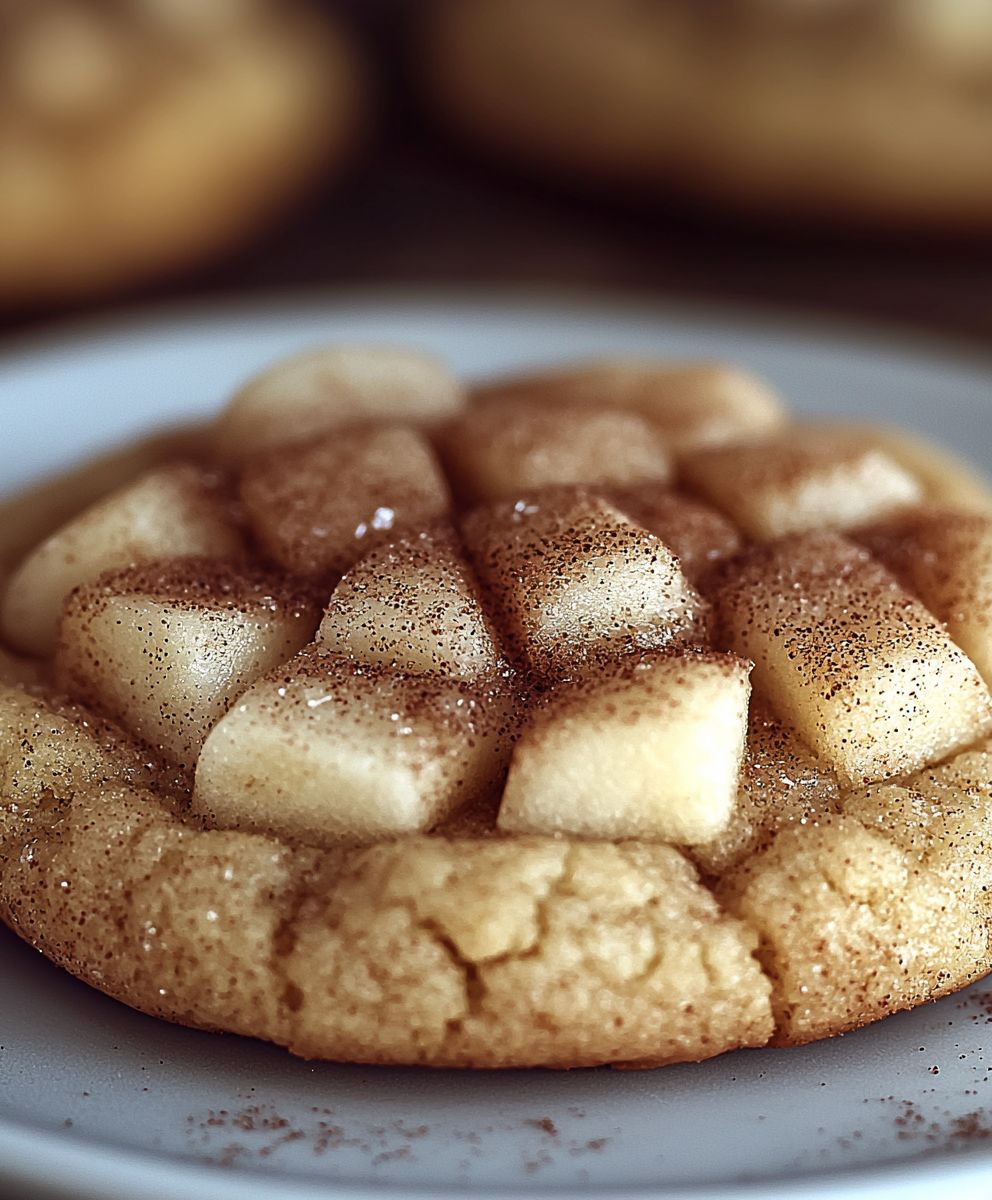 Cinnamon Apple Snickerdoodle Cookies