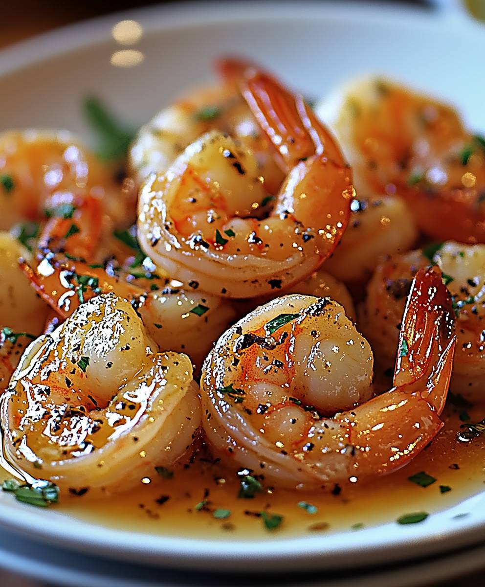 Shrimp in garlic butter