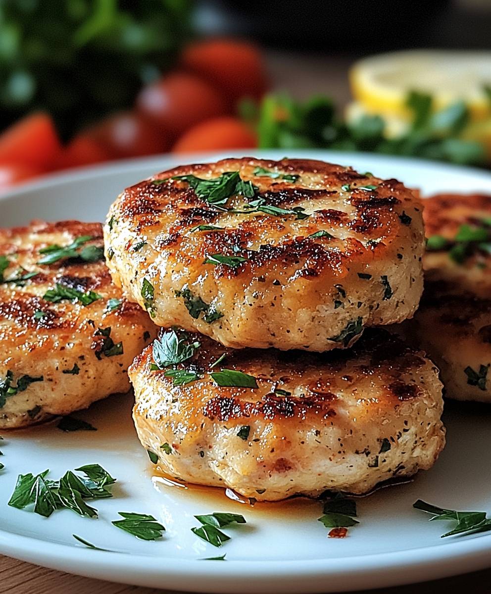 Mediterranean chicken patties