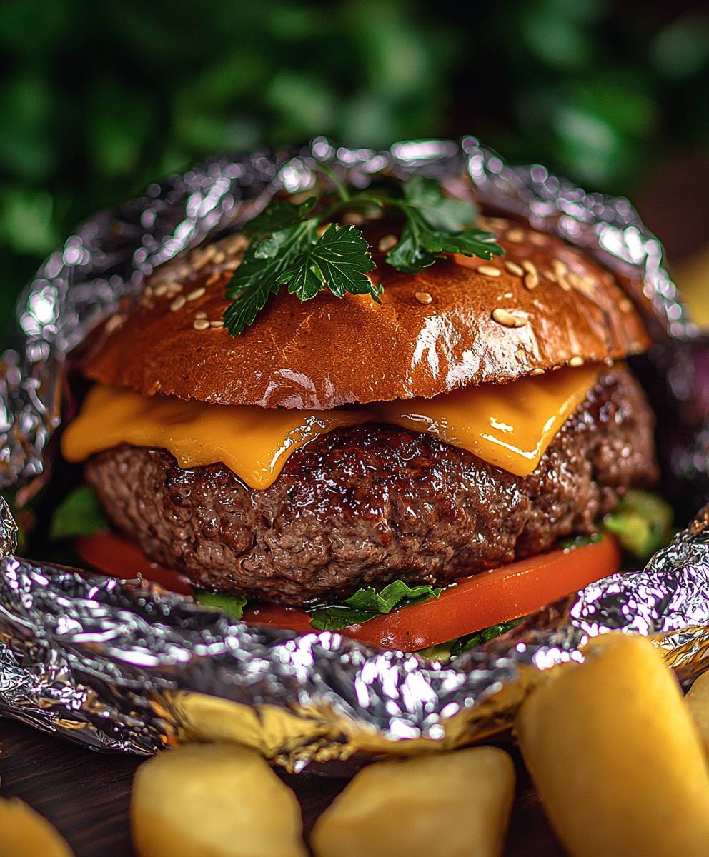 Burger foil packets