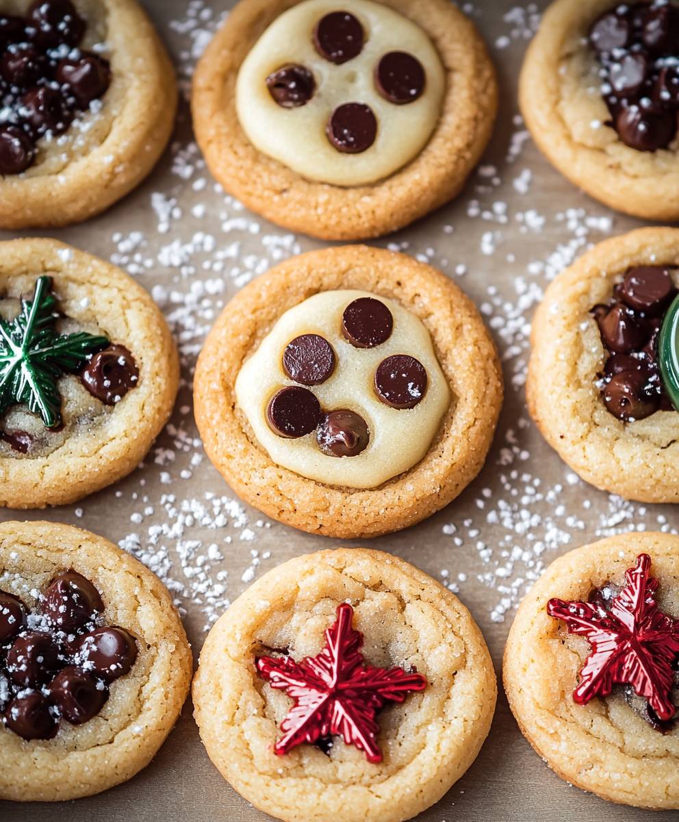 Christmas chocolate chip cookies