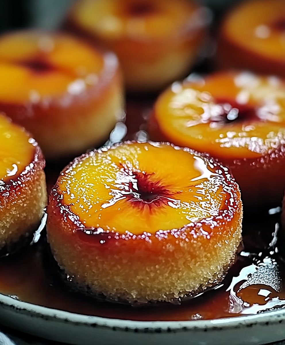 Peach Upside Down Cakes