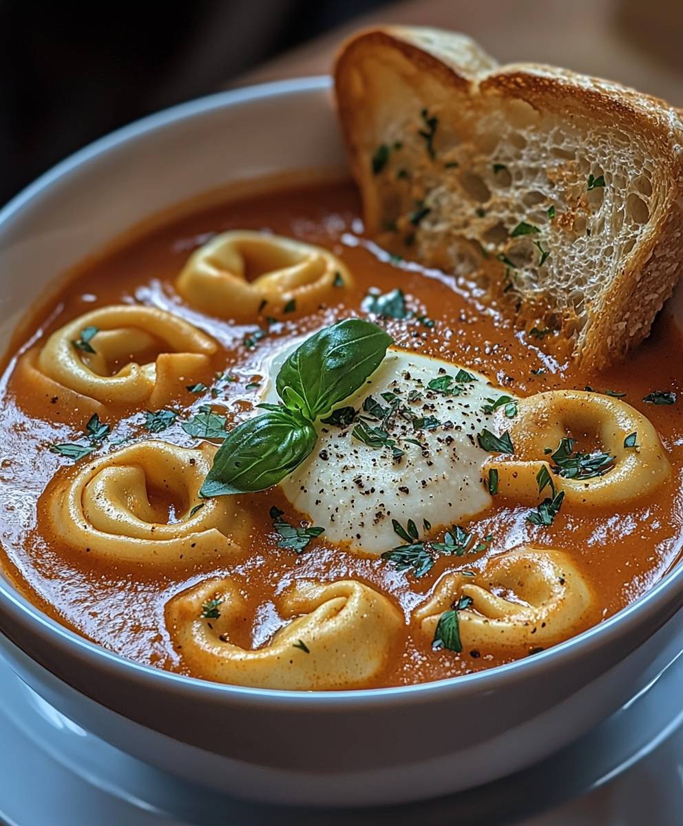 Tomato Tortellini Soup