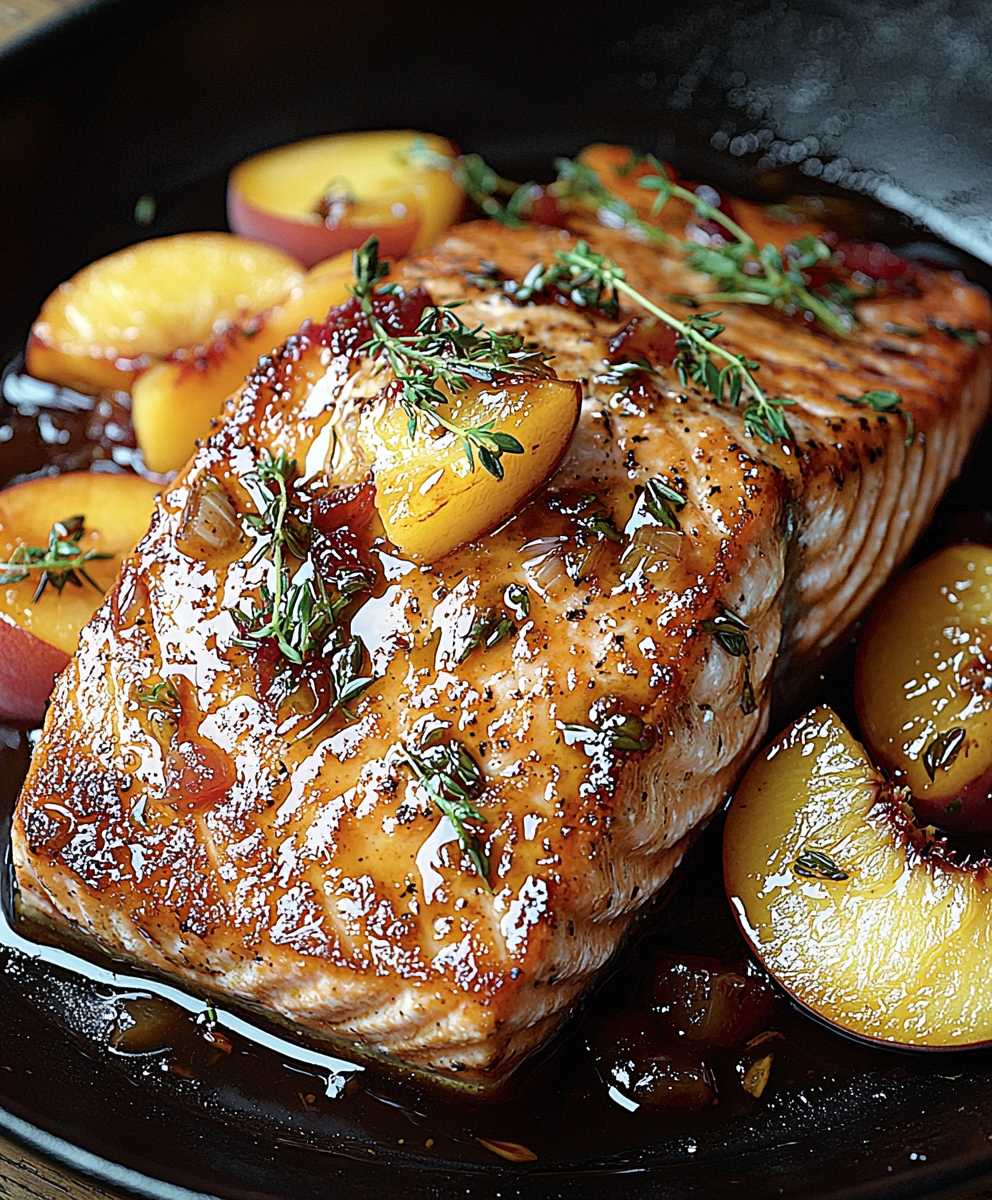 Bourbon Peach Salmon