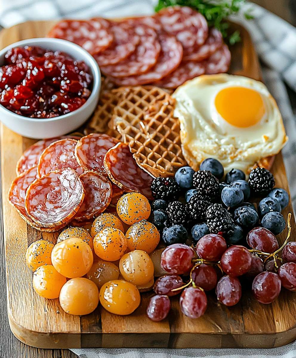Breakfast charcuterie board