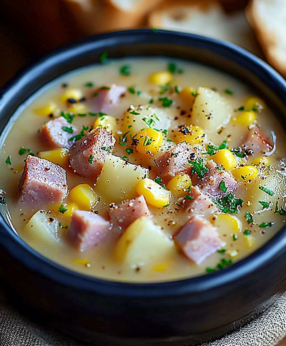Ham potato corn chowder