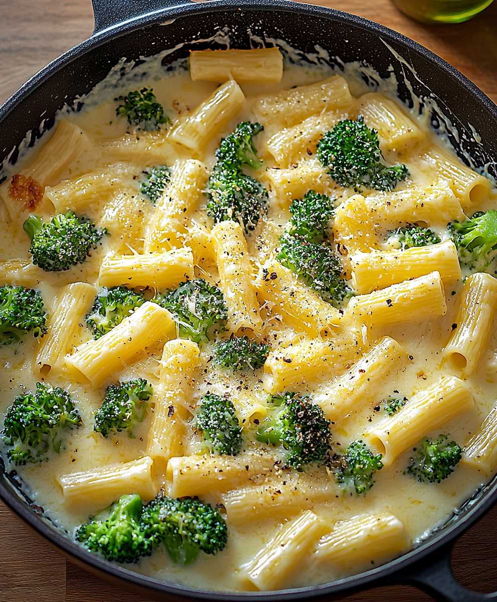 Broccoli cheese pasta
