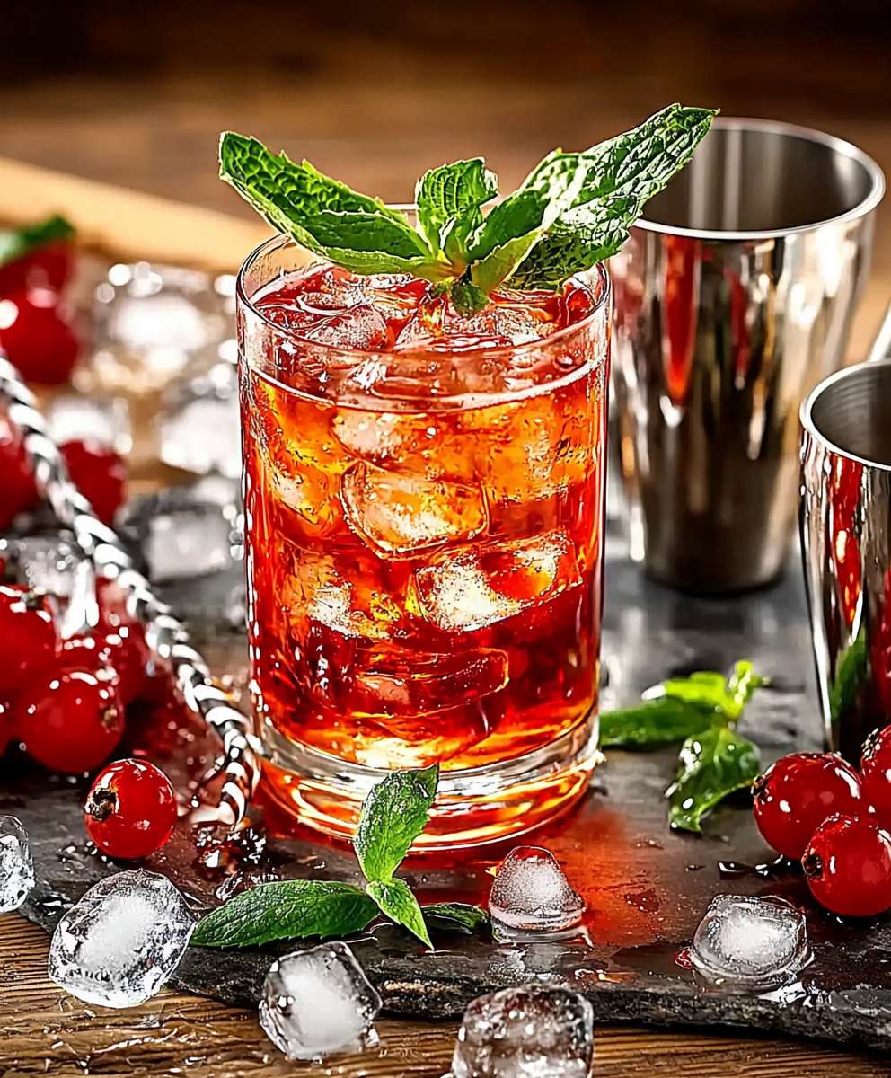 Campari tonic cocktail