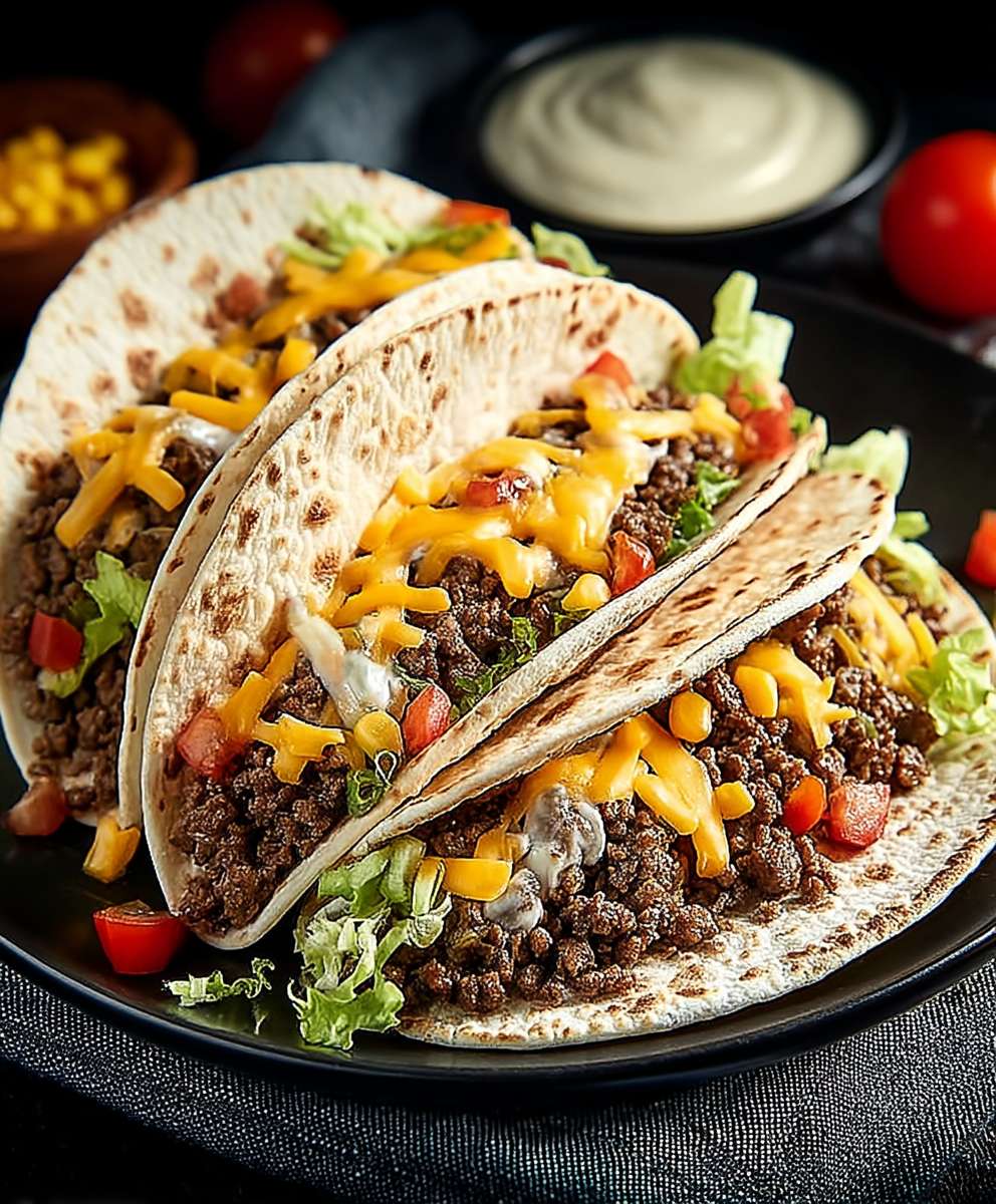 Cheeseburger tacos
