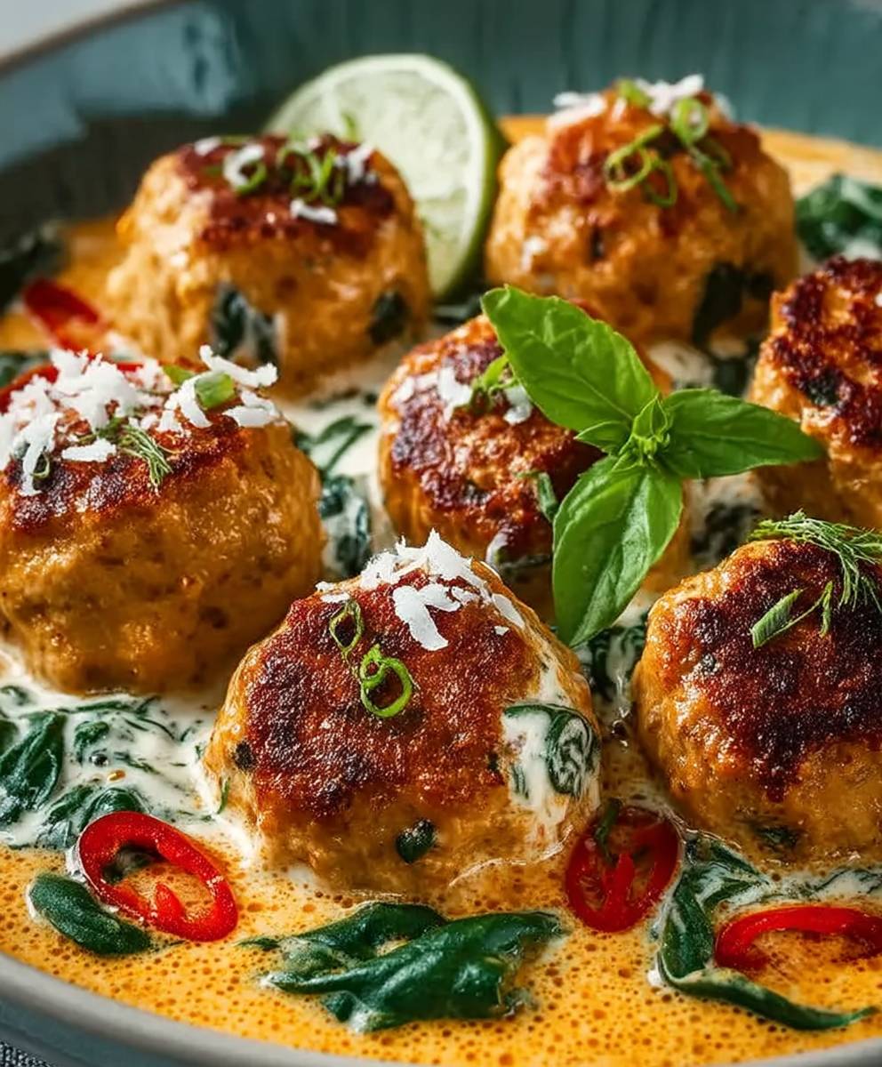 Coconut Chicken Meatballs