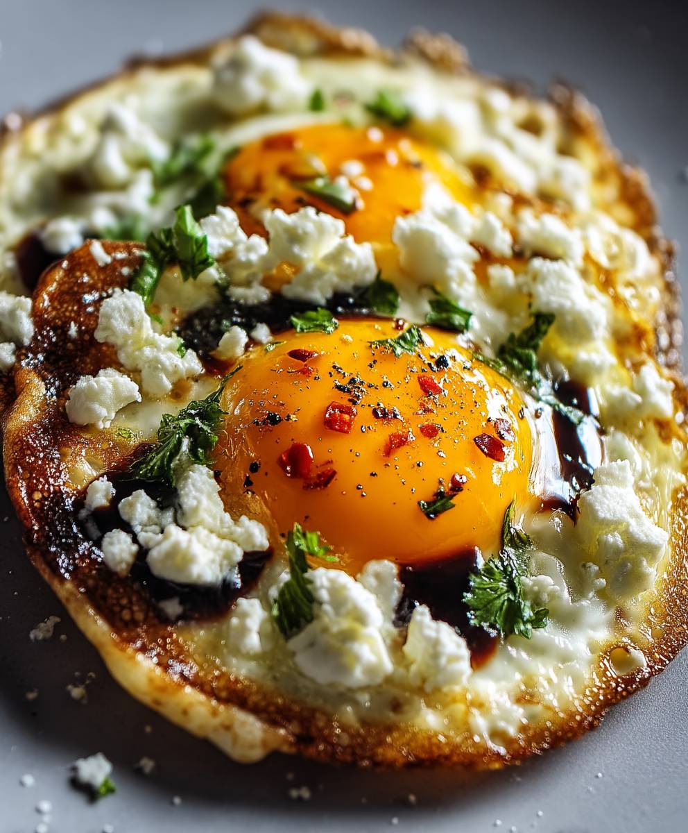 Crispy Feta Fried Eggs