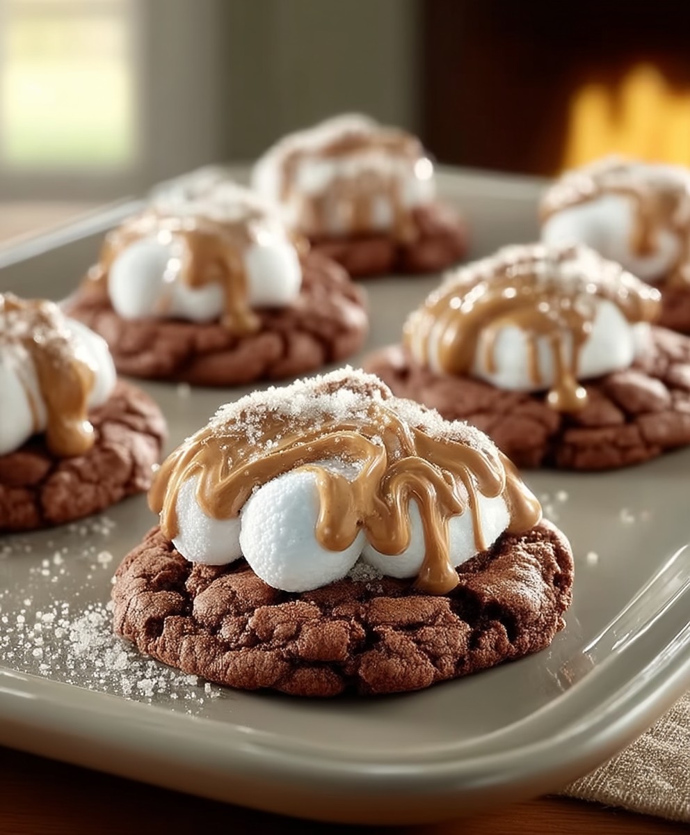 Marshmallow Swirl Chocolate Cookies