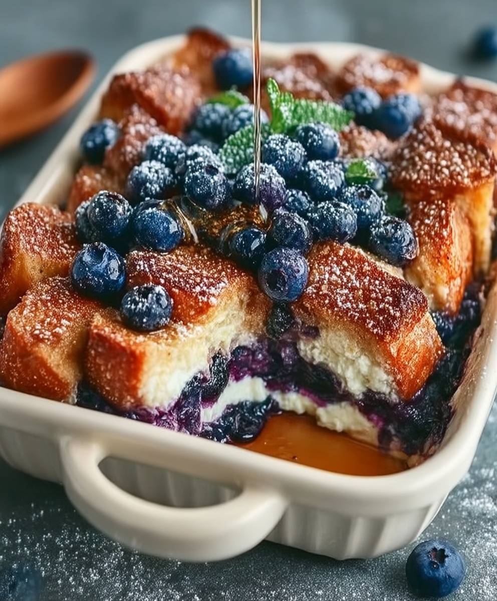 Blueberry French Toast Casserole