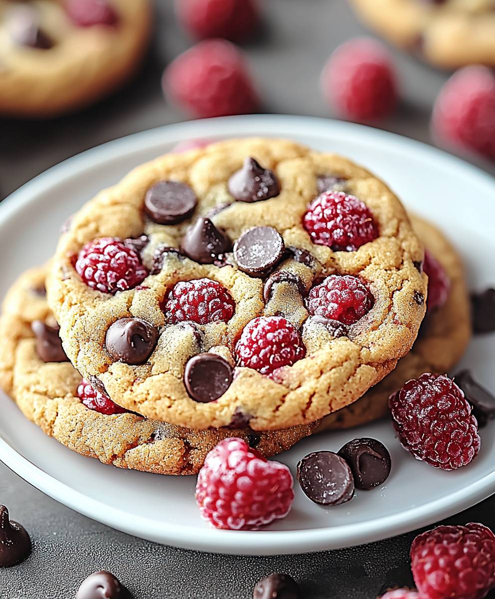 Raspberry Chocolate Chip Cookies