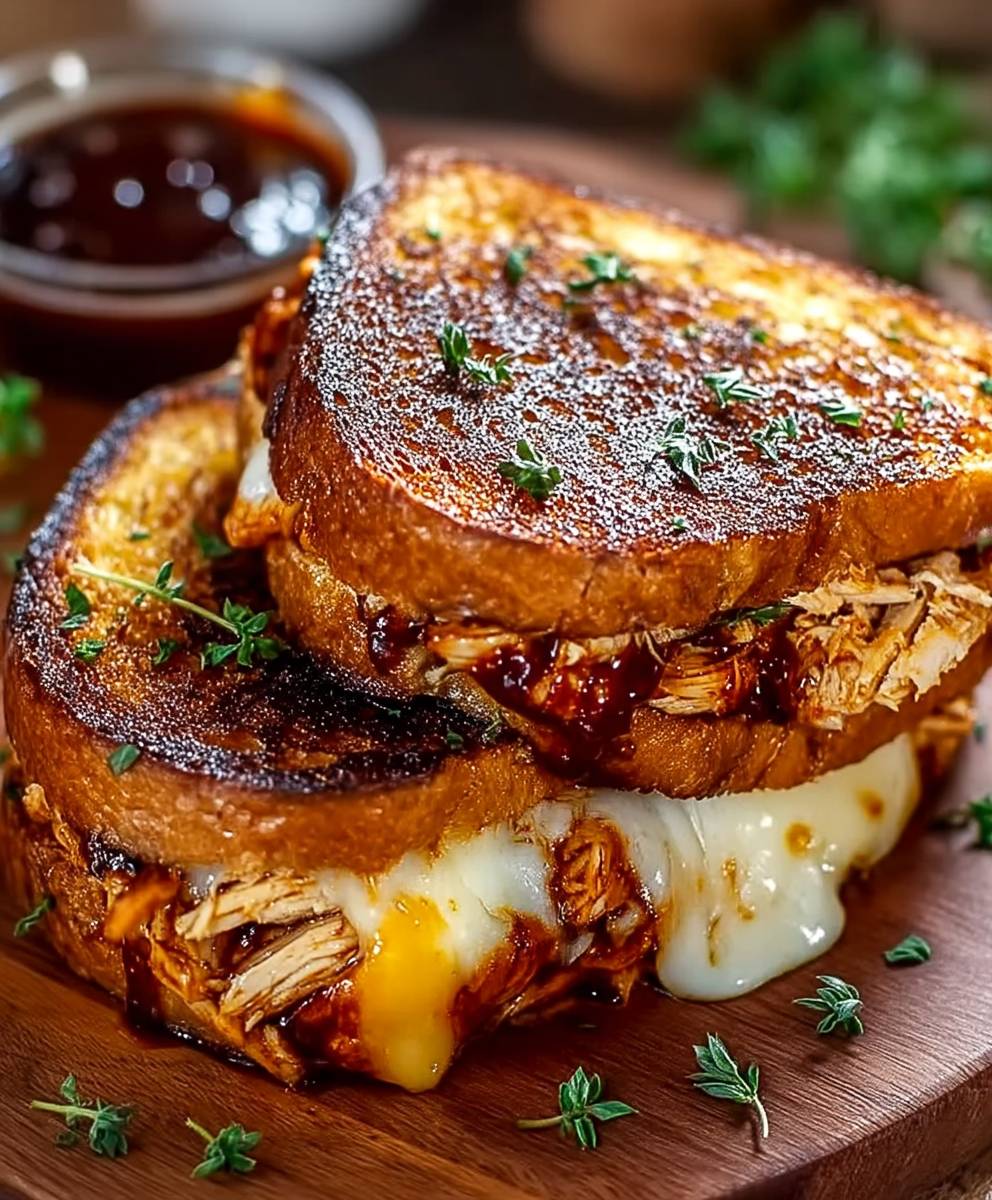 BBQ Chicken Grilled Cheese