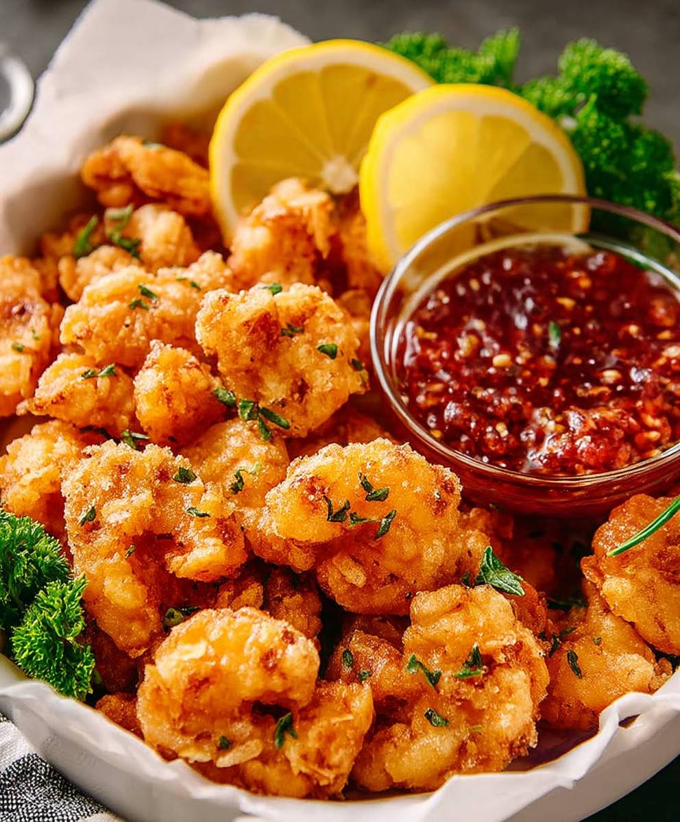 Crispy Popcorn Shrimp