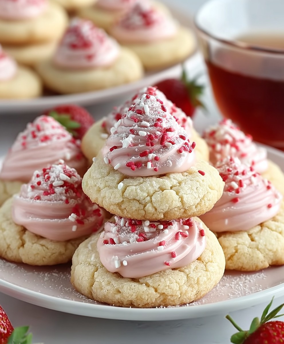 Strawberry Kiss Cookies