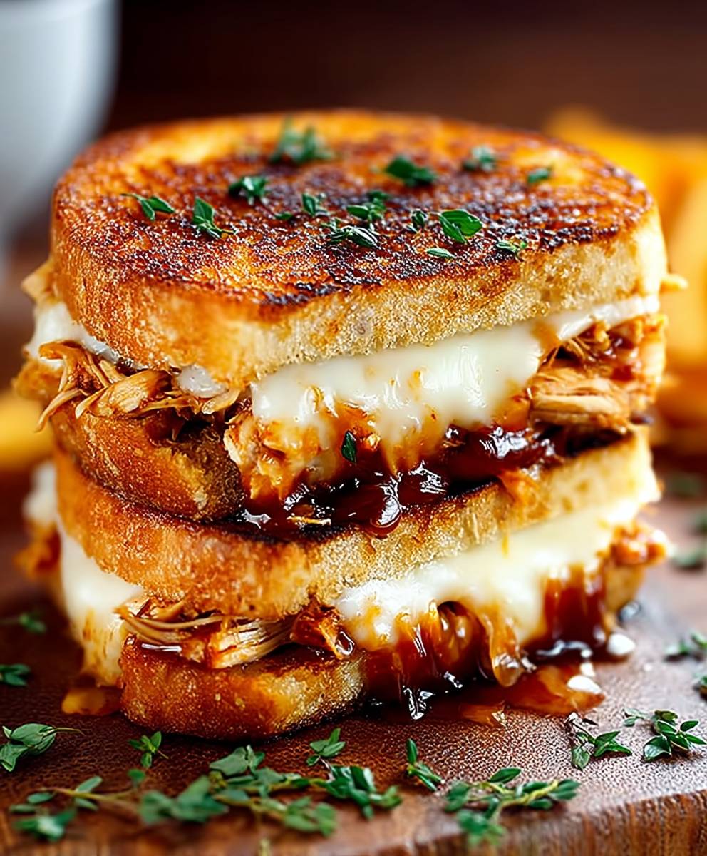 BBQ Chicken Grilled Cheese
