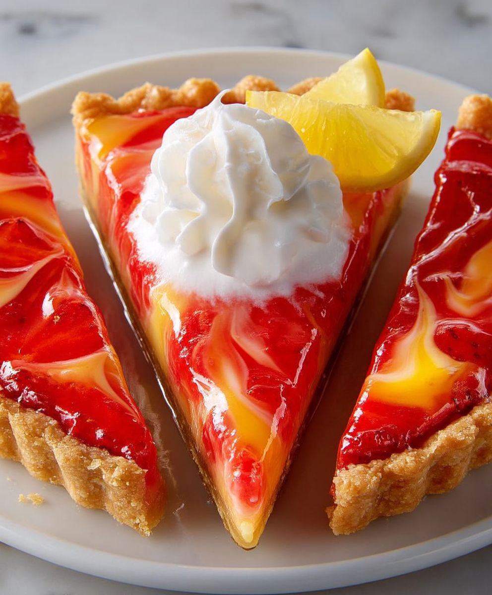 Strawberry Lemon Swirl Tart