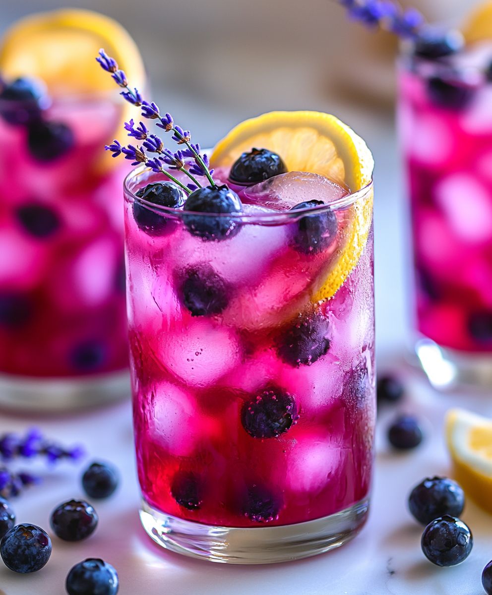 Blueberry lavender lemonade